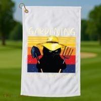 Gardening Because Murder Is Wrong Golf Towel thumb 1