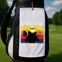 Gardening Because Murder Is Wrong Golf Towel thumb 2