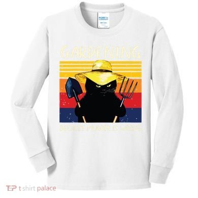 Gardening Because Murder Is Wrong Kids Long Sleeve Shirt