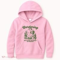 Gardening Because Murder Is Wrong Kids Hoodie thumb 0