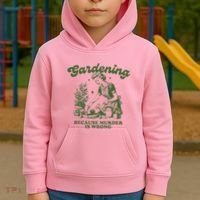 Gardening Because Murder Is Wrong Kids Hoodie thumb 2