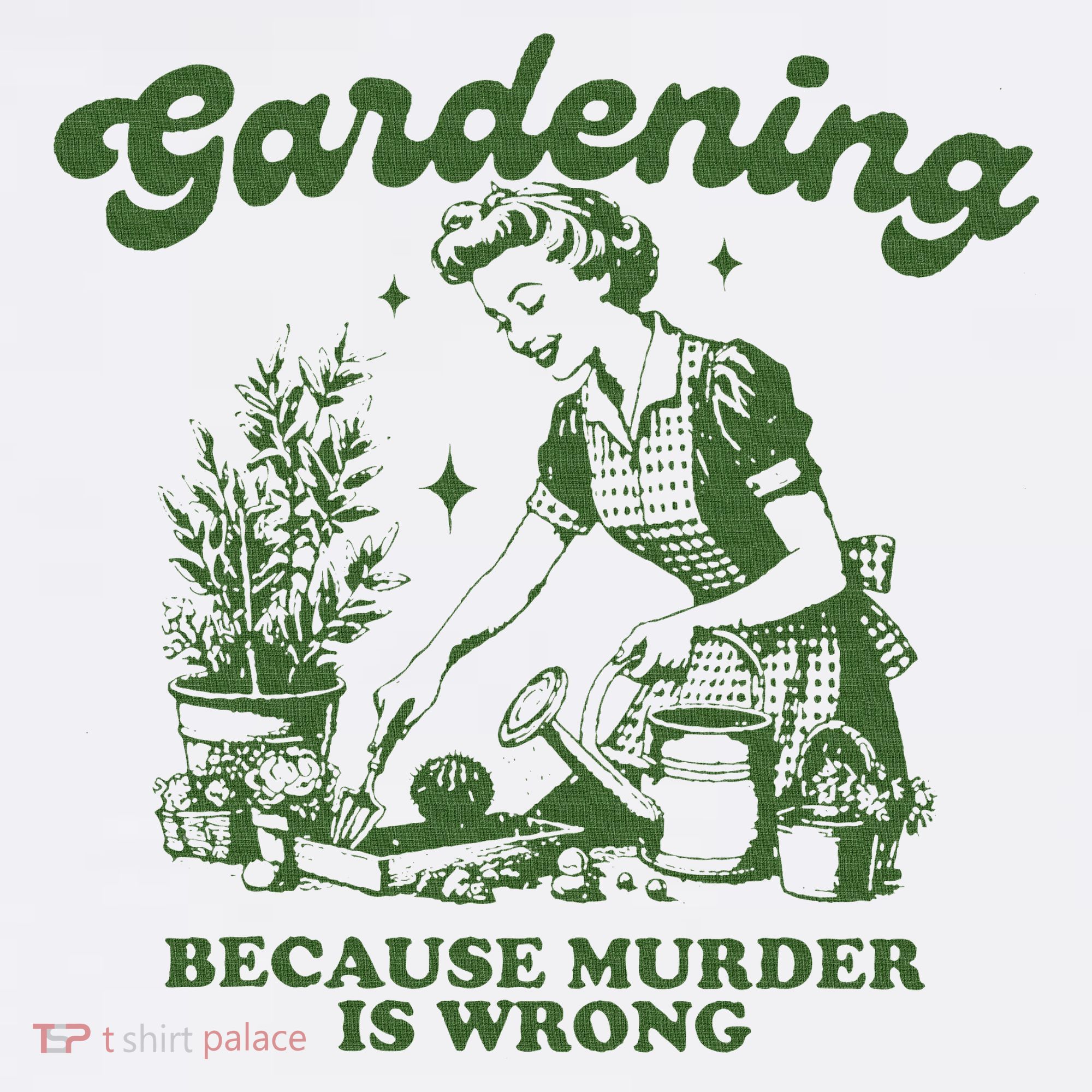 Gardening Because Murder Is Wrong Women's Hoodie