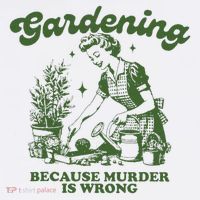 Gardening Because Murder Is Wrong Golf Towel thumb 3