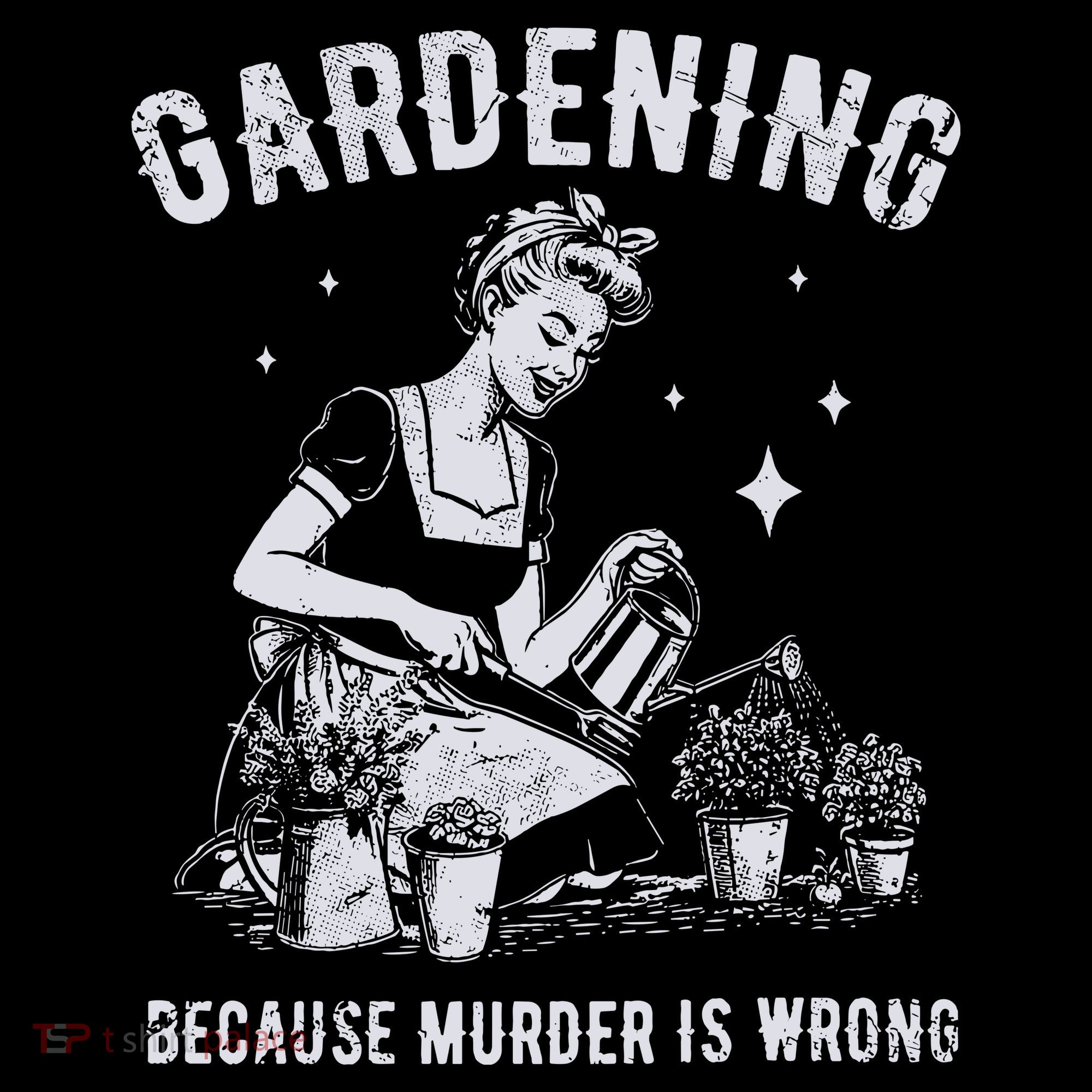 Gardening Because Murder Is Wrong Kids Sweatshirt