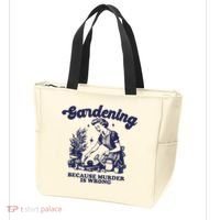 Gardening Because Murder Is Wrong Gardener Plant Lady Mom Tote Bag thumb 3