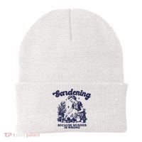 Gardening Because Murder Is Wrong Gardener Plant Lady Mom Beanie thumb 0