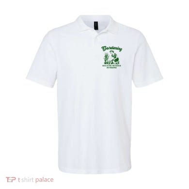 Gardening Because Murder Is Wrong Funny Plant Lover Joke Polo