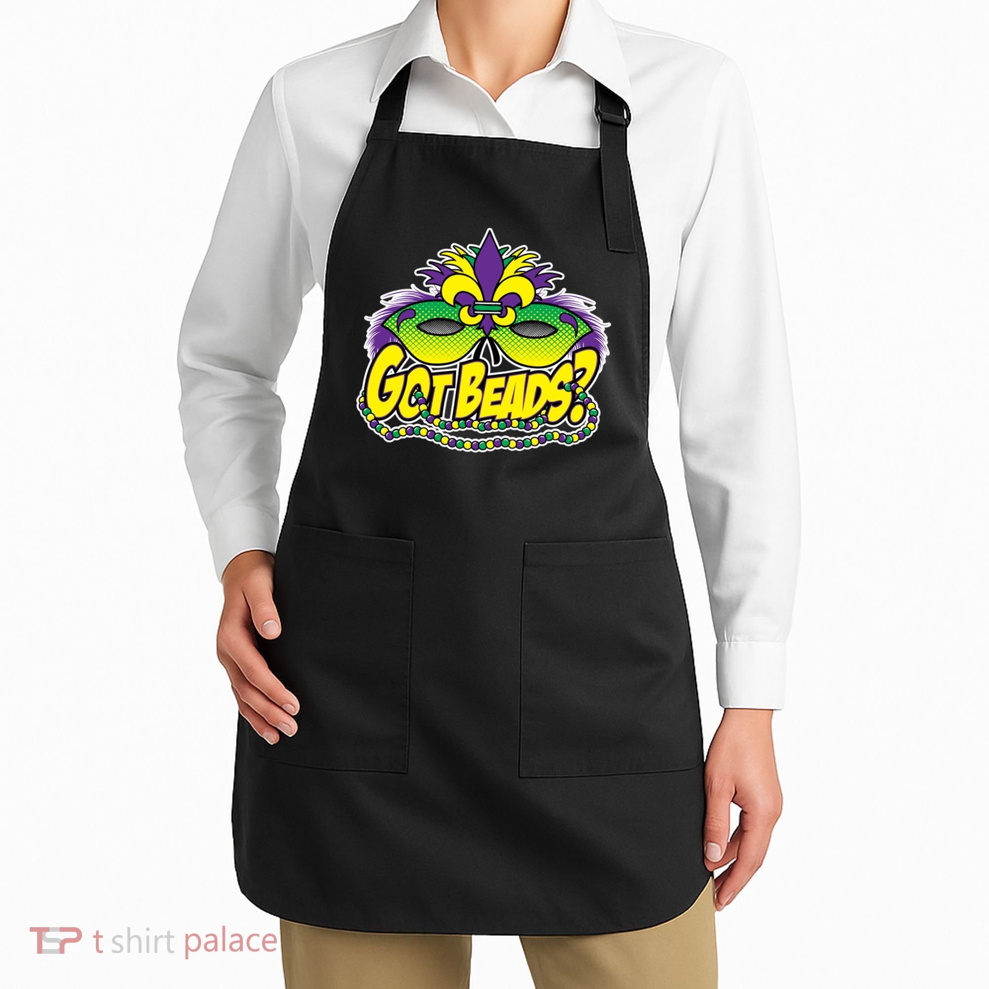 Got Beads Mardi Gras Apron
