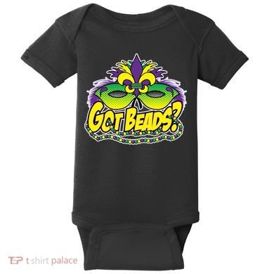 Got Beads Mardi Gras Baby Bodysuit