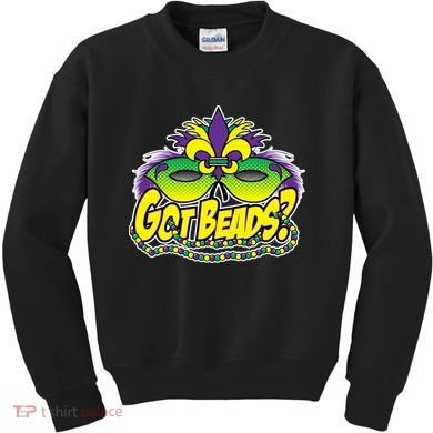 Got Beads Mardi Gras Kids Sweatshirt
