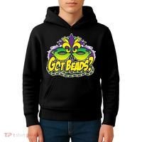 Got Beads Mardi Gras Kids Hoodie thumb 4