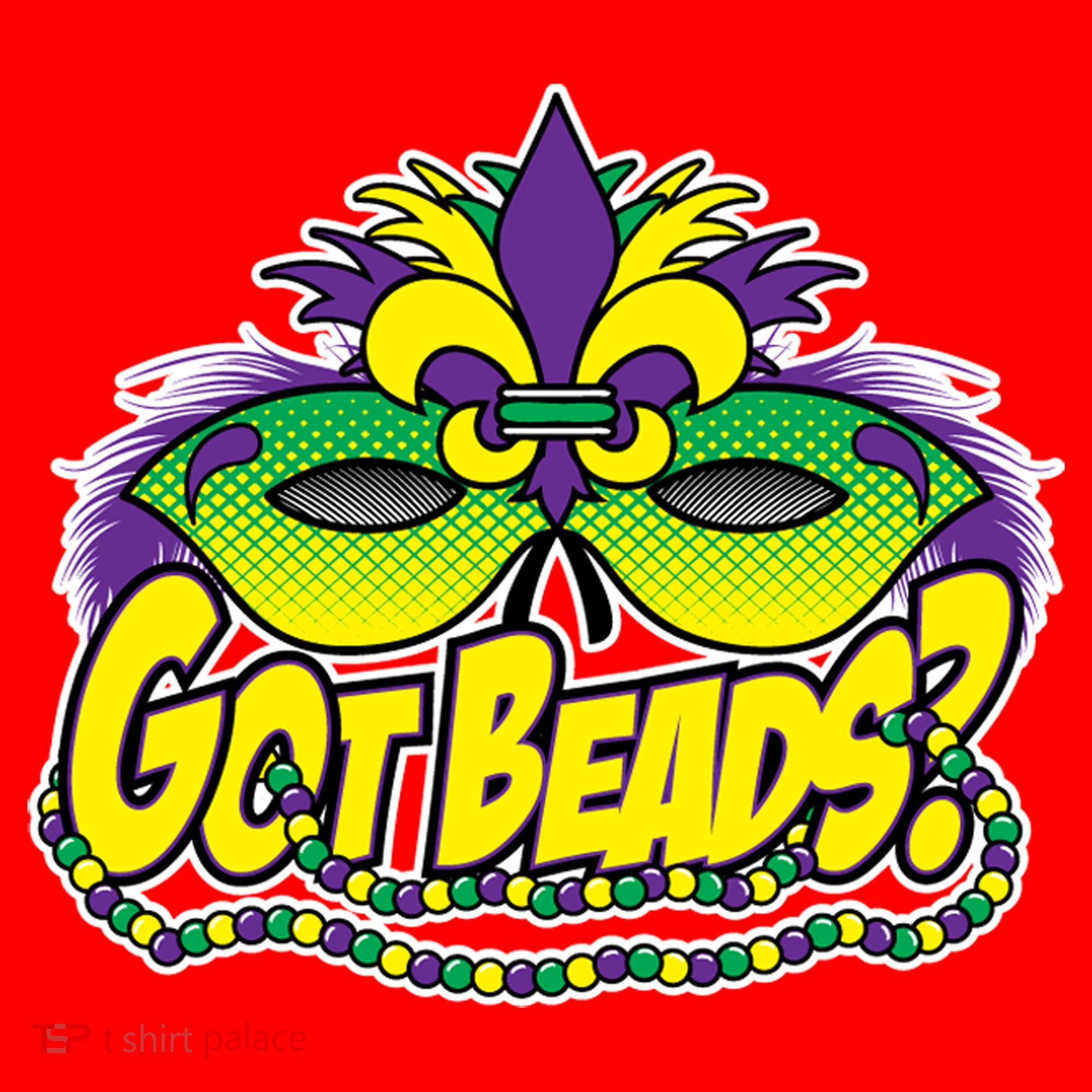 Got Beads Mardi Gras Santa Hat