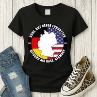 Gone But Never Forgotten Bitburg Air Base Germany Veteran Women's T-Shirt thumb 3