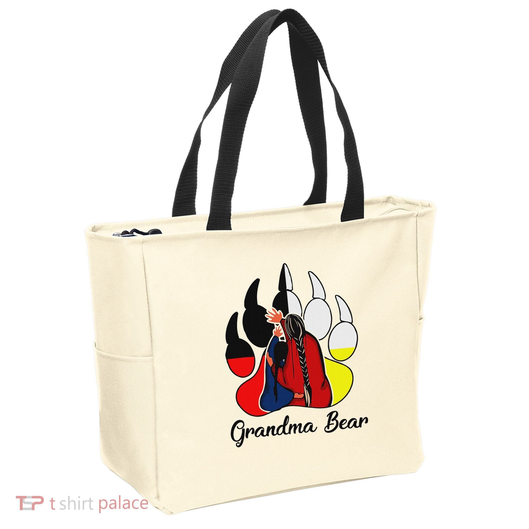 Grandma Bear Native American Tote Bag