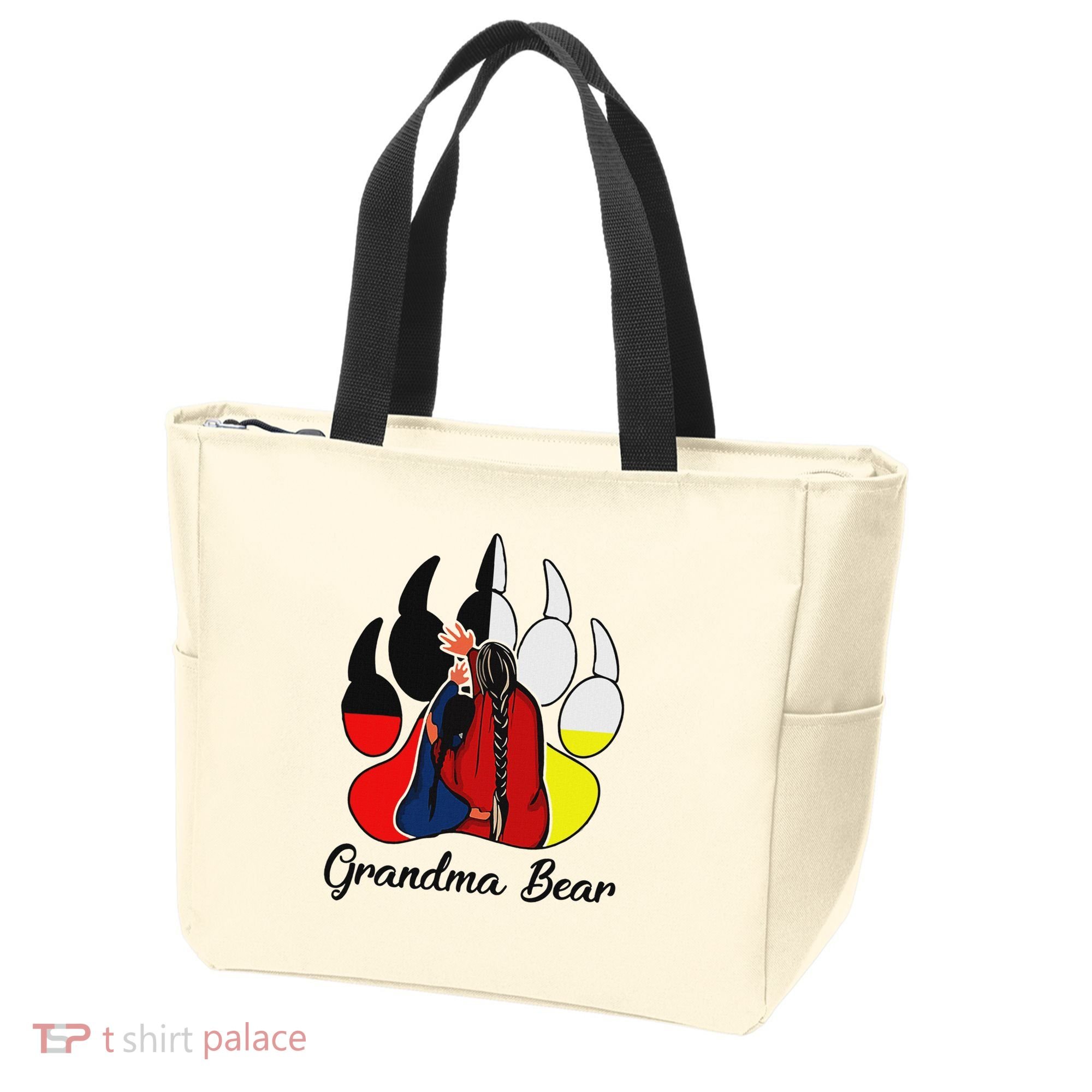 Grandma Bear Native American Tote Bag