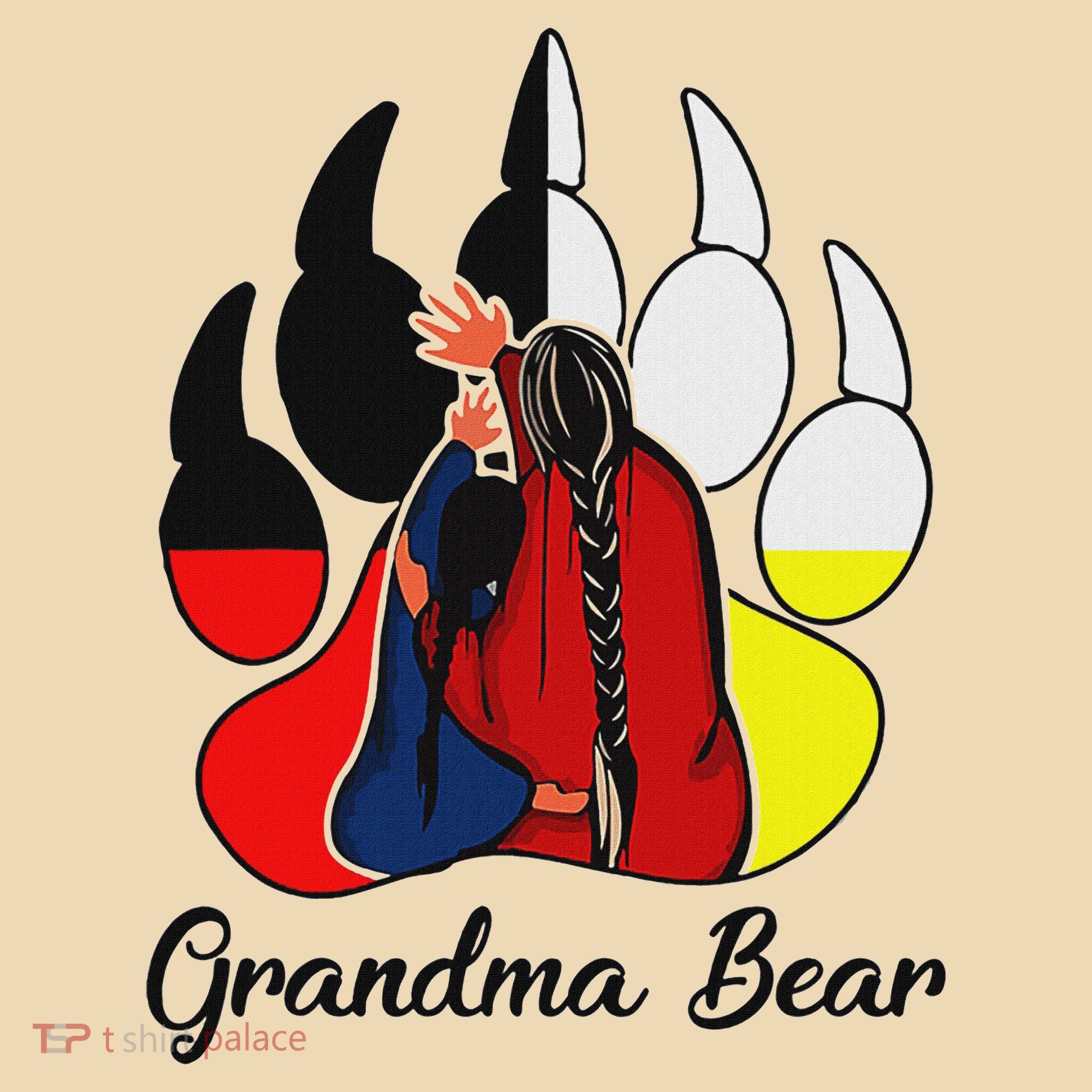 Grandma Bear Native American Tote Bag