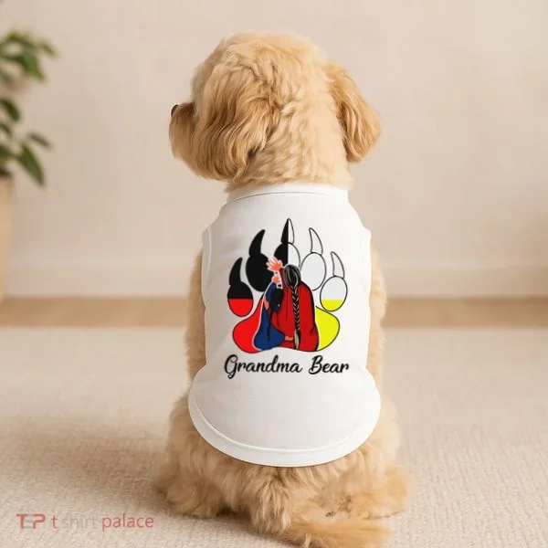 Grandma Bear Native American Doggie Tank