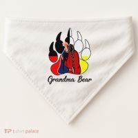 Grandma Bear Native American USA-Made Doggie Bandana thumb 0