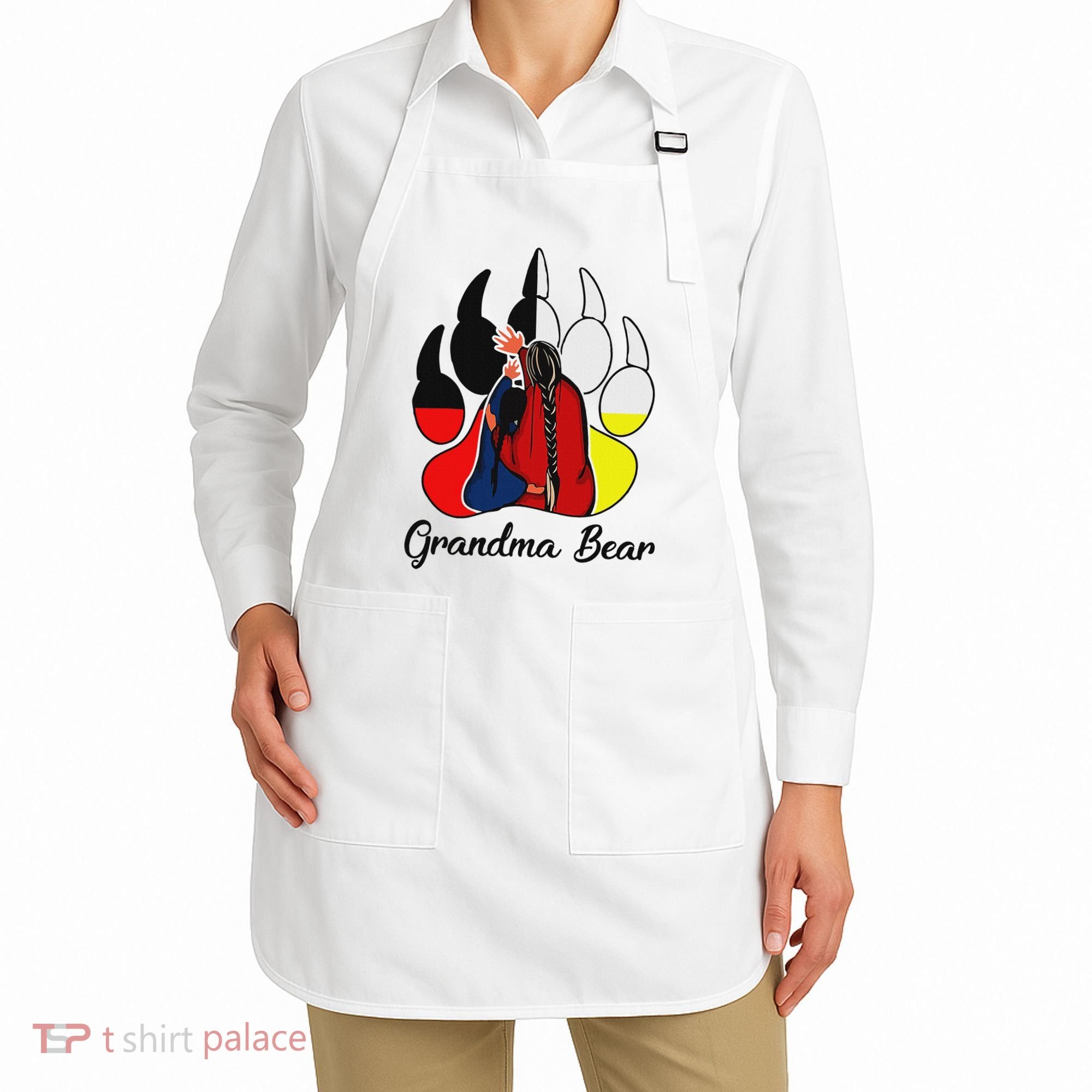 Grandma Bear Native American Apron