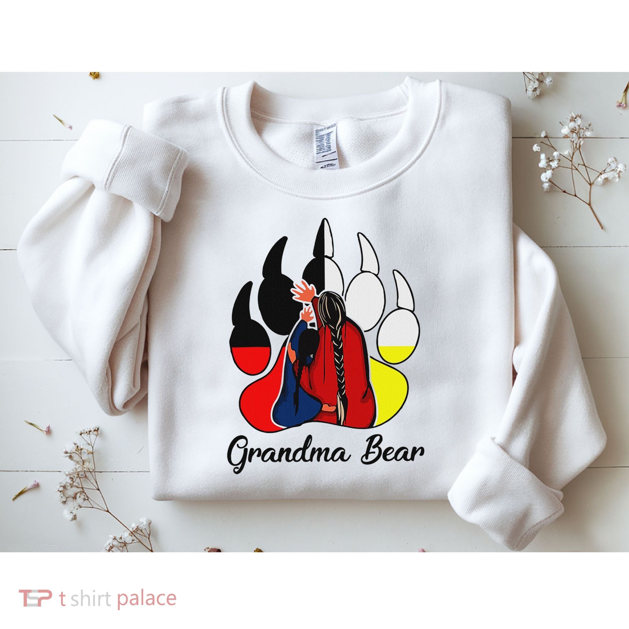Grandma Bear Native American Sweatshirt