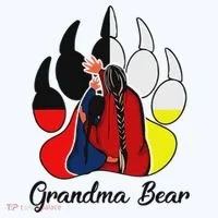 Grandma Bear Native American Women's Hoodie thumb 2