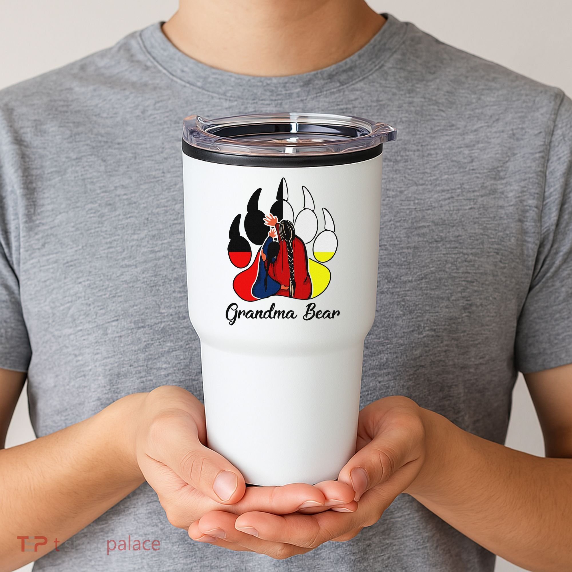 Grandma Bear Native American Tumbler