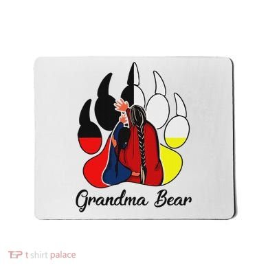 Grandma Bear Native American Mousepad