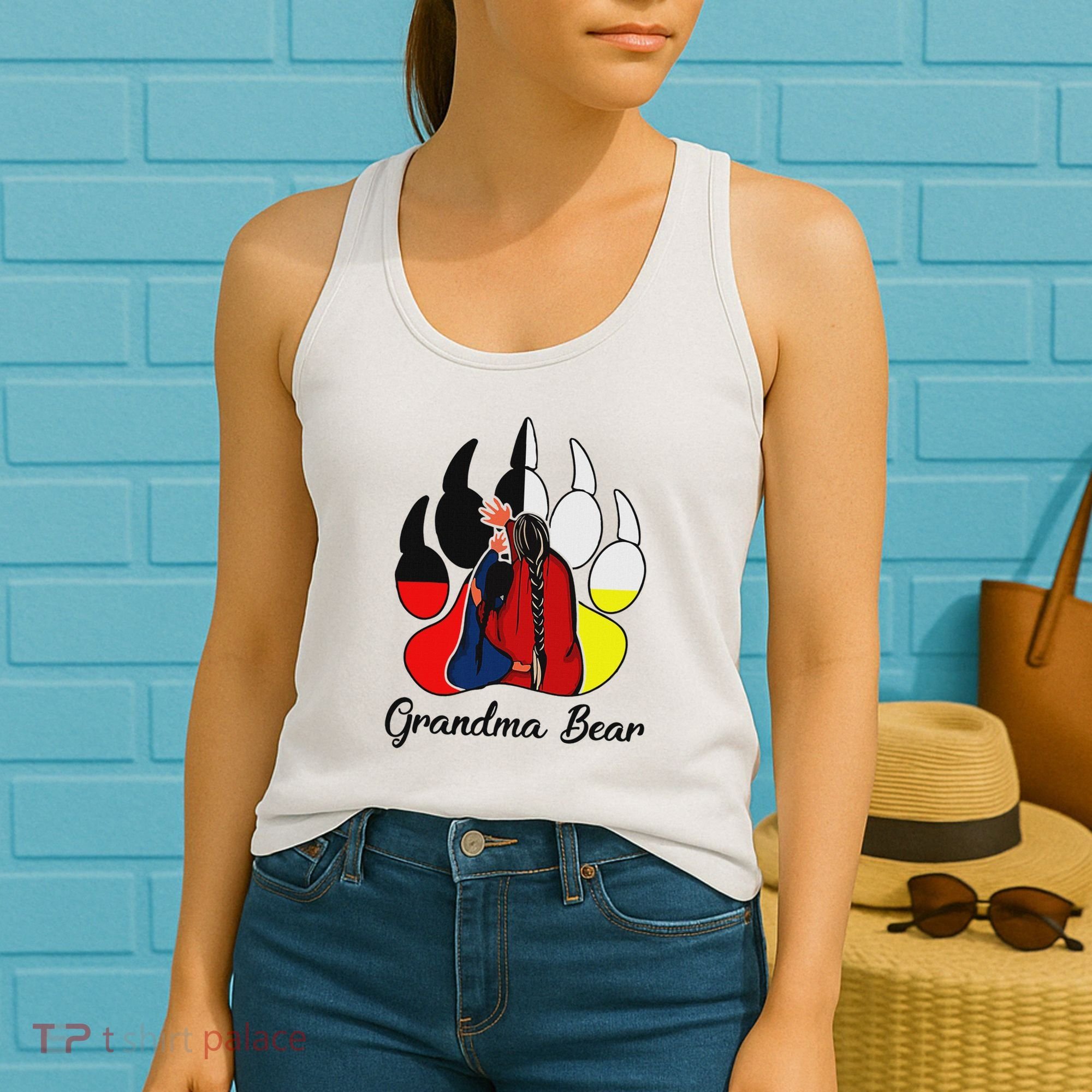 Grandma Bear Native American Women's Tank Top