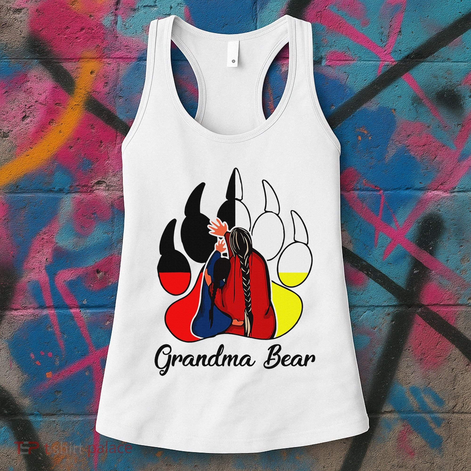 Grandma Bear Native American Women's Tank Top