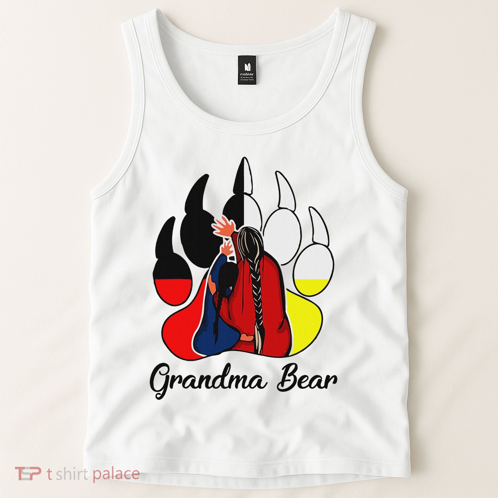 Grandma Bear Native American Tank Top