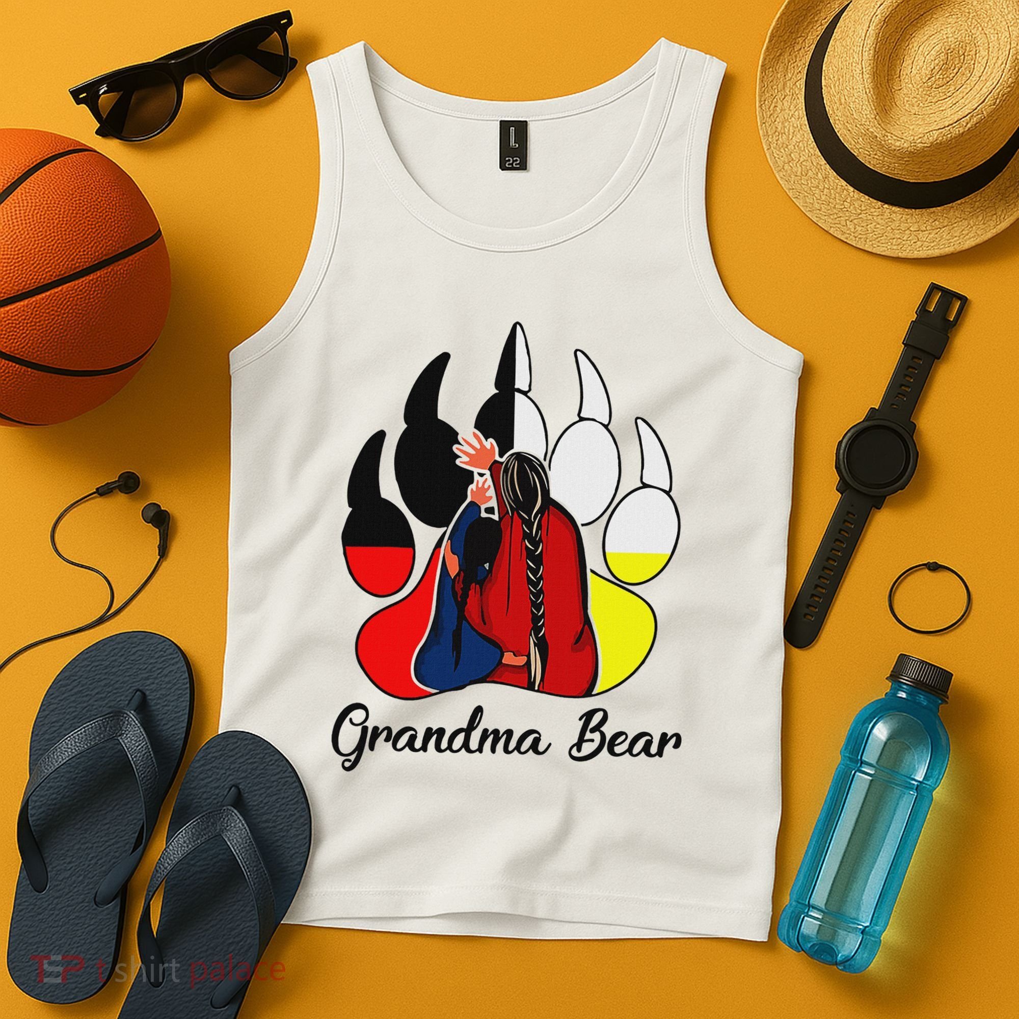 Grandma Bear Native American Tank Top