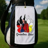 Grandma Bear Native American Golf Towel thumb 2