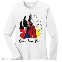Grandma Bear Native American Women's Long Sleeve Shirt thumb 0