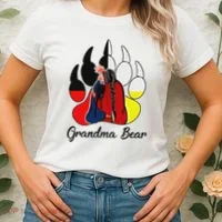 Grandma Bear Native American Women's T-Shirt thumb 2