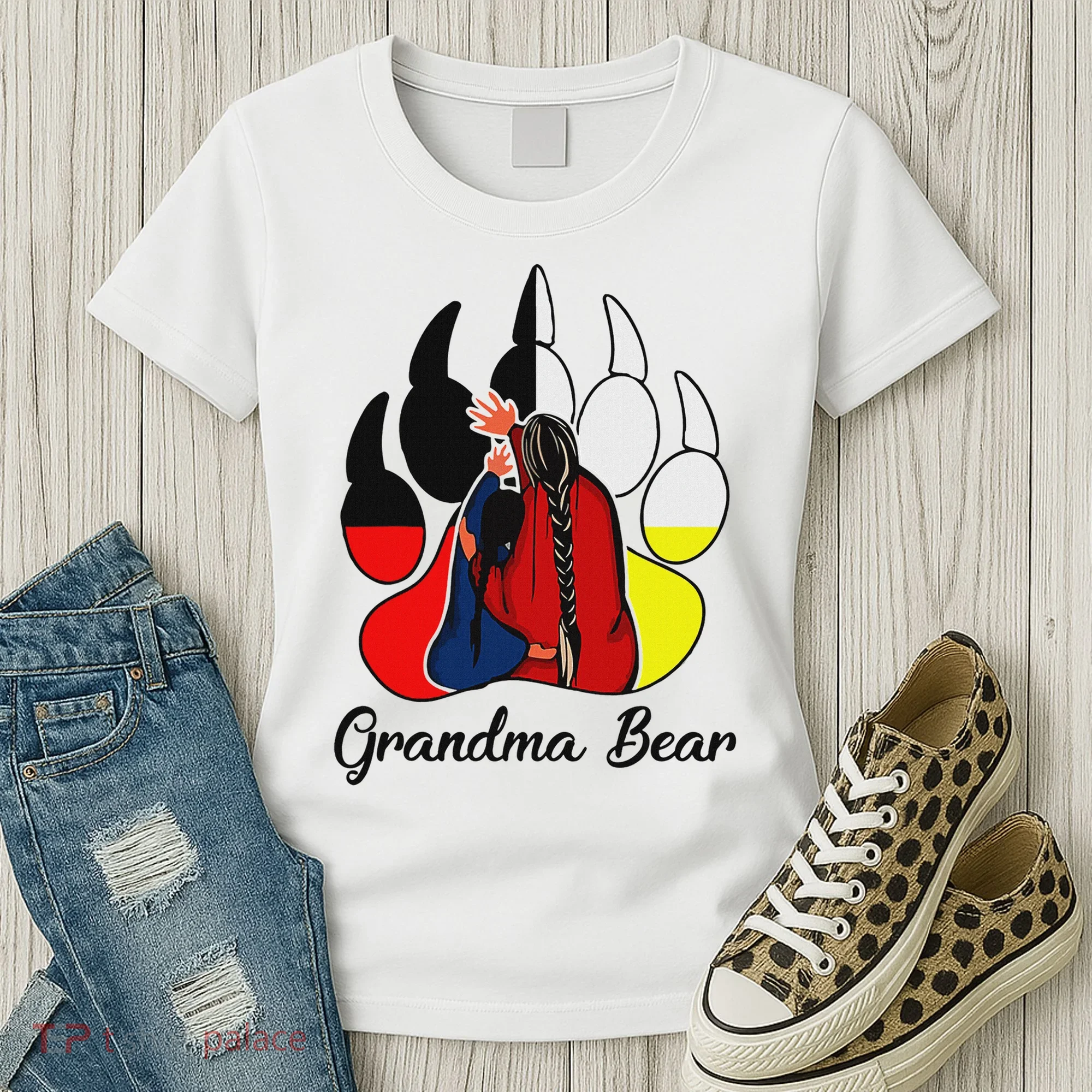 Grandma Bear Native American Women's T-Shirt