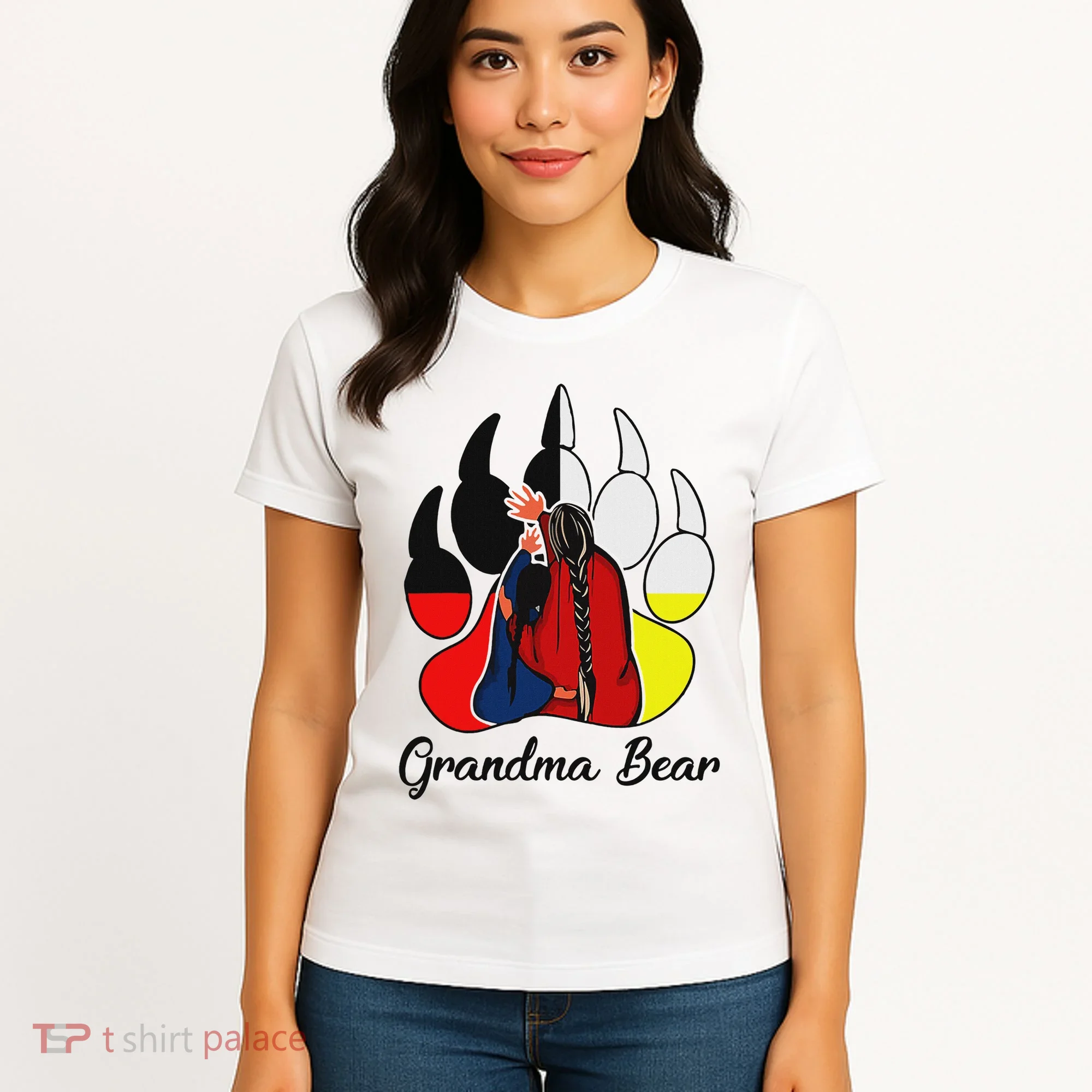 Grandma Bear Native American Women's T-Shirt