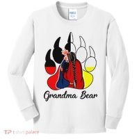 Grandma Bear Native American Kids Long Sleeve Shirt thumb 0