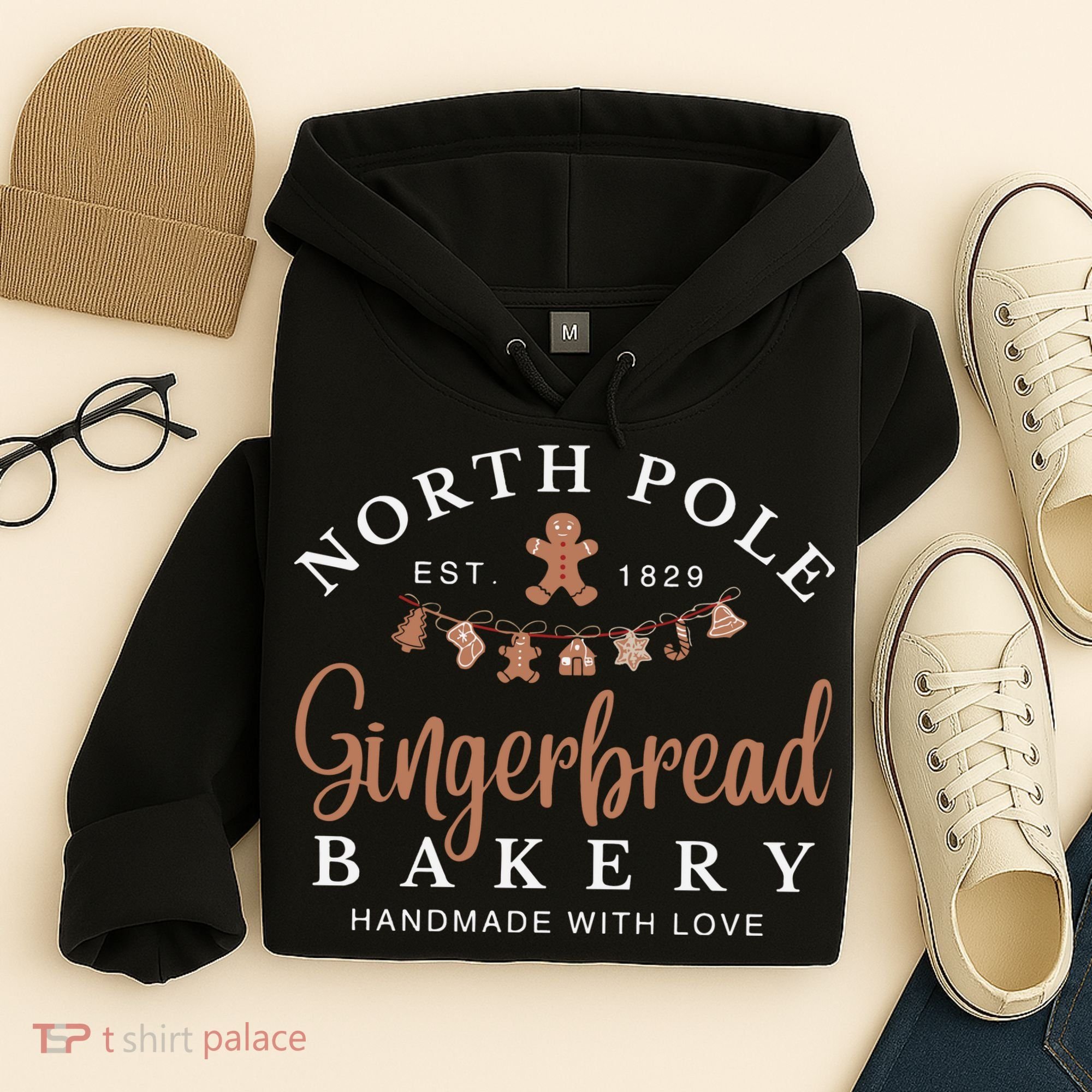 Gingerbread Bakery North Pole Hoodie