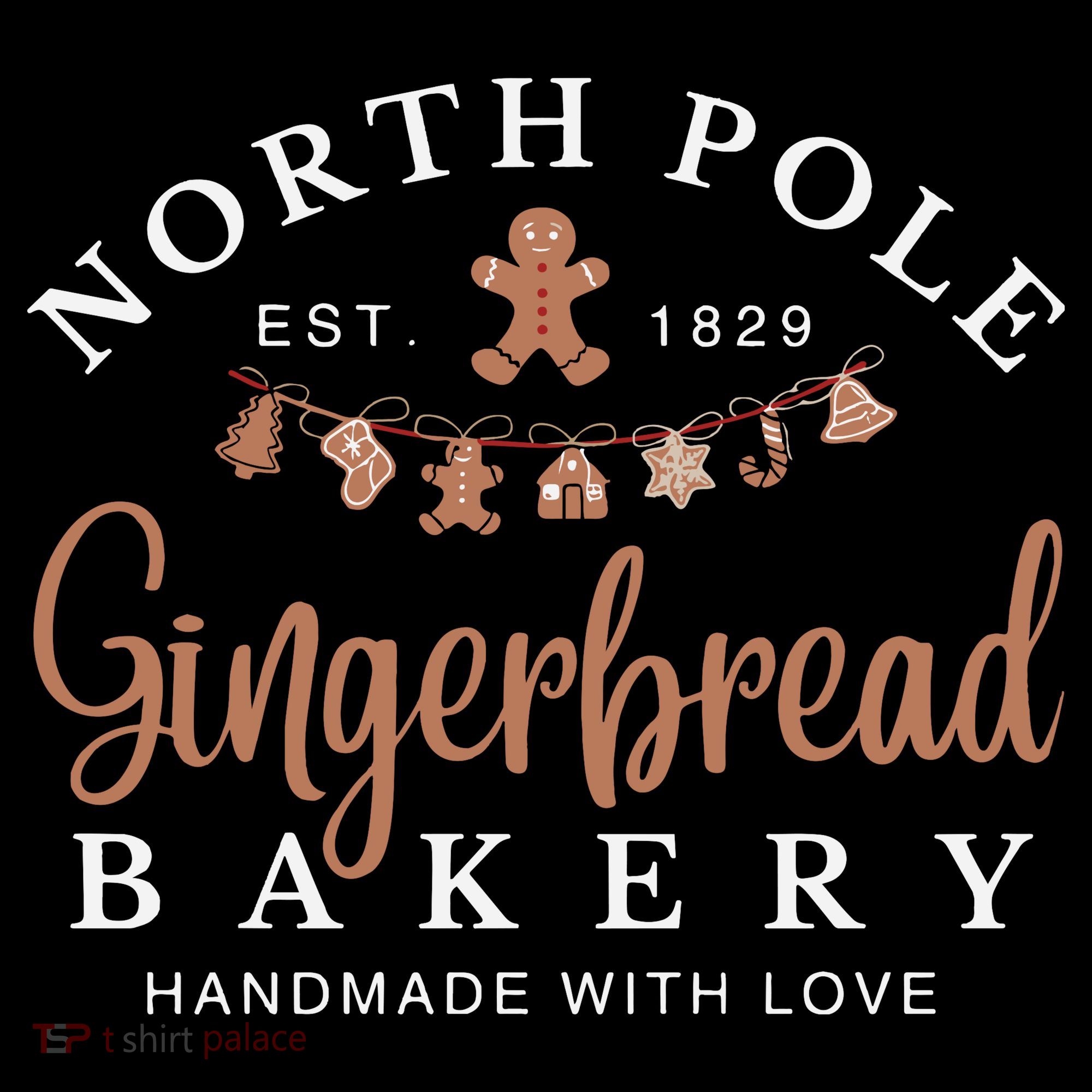 Gingerbread Bakery North Pole Button
