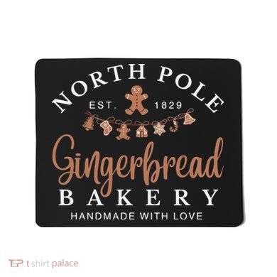 Gingerbread Bakery North Pole Mousepad