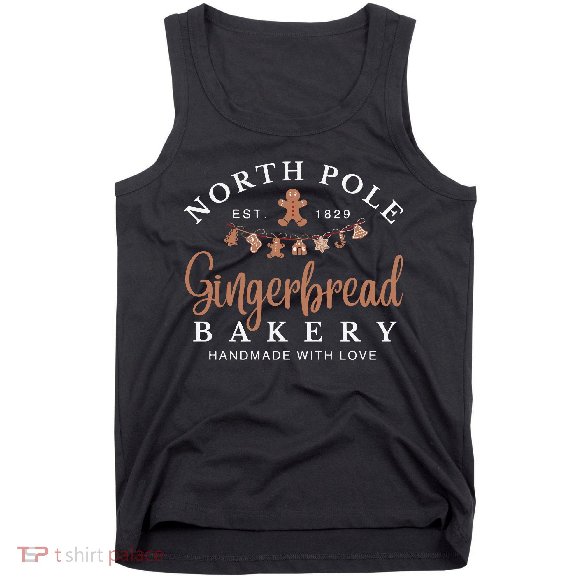 Gingerbread Bakery North Pole Tank Top