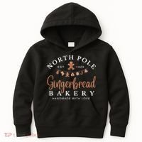 Gingerbread Bakery North Pole Kids Hoodie thumb 0