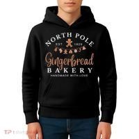 Gingerbread Bakery North Pole Kids Hoodie thumb 4