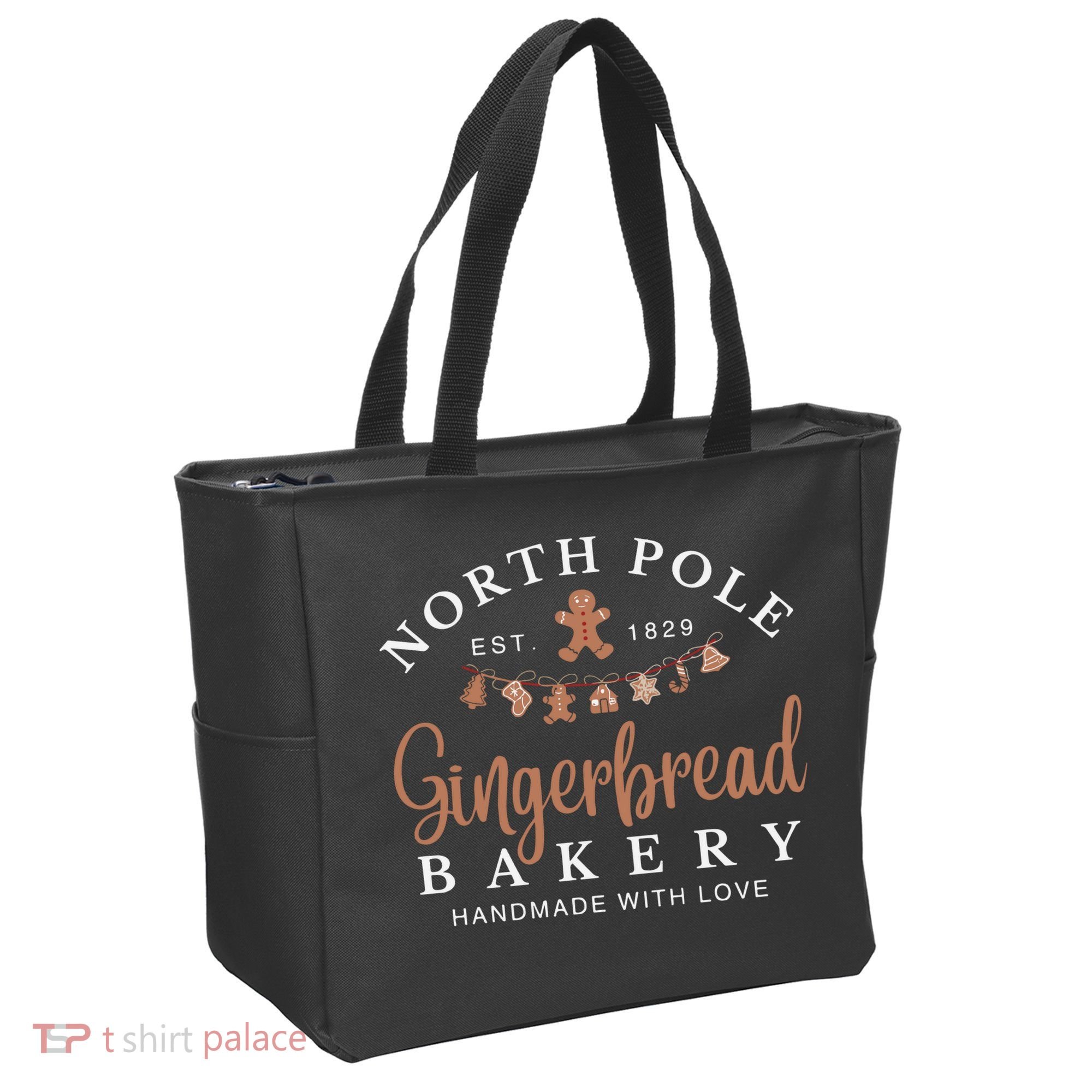 Gingerbread Bakery North Pole Tote Bag