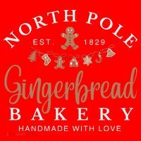 Gingerbread Bakery North Pole Santa Hat thumb 1
