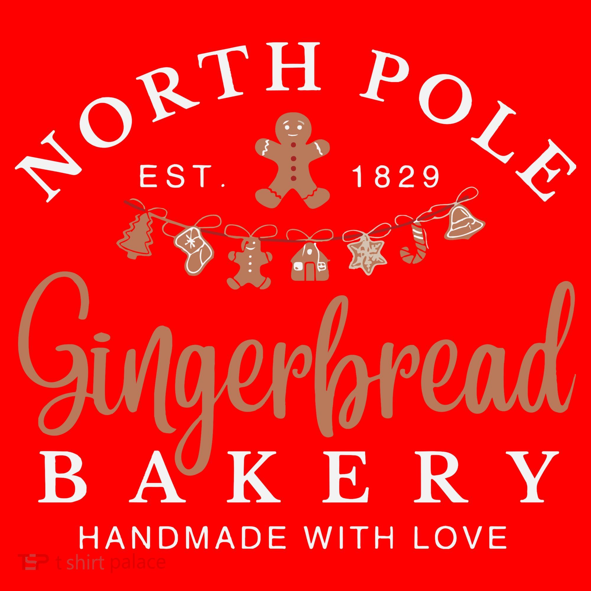 Gingerbread Bakery North Pole Santa Hat