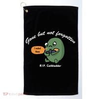 Gone But Not Forgotten RIP Gallbladder Golf Towel thumb 0
