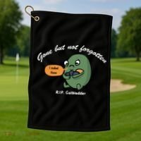 Gone But Not Forgotten RIP Gallbladder Golf Towel thumb 1