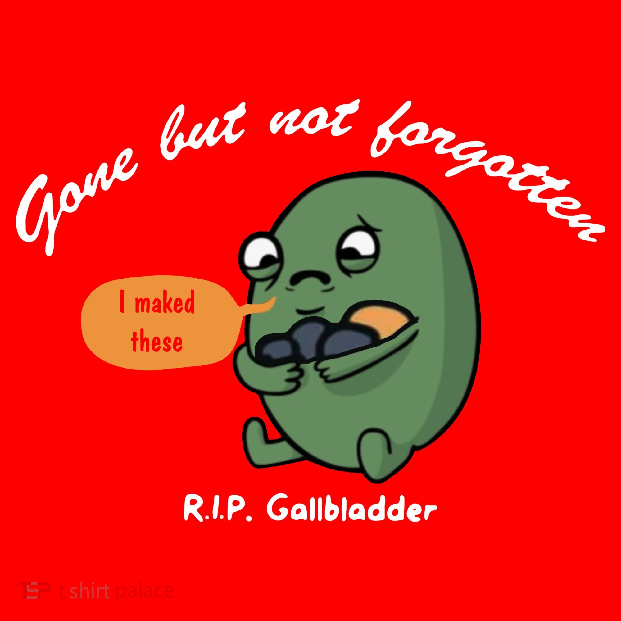 Gone But Not Forgotten RIP Gallbladder Santa Hat