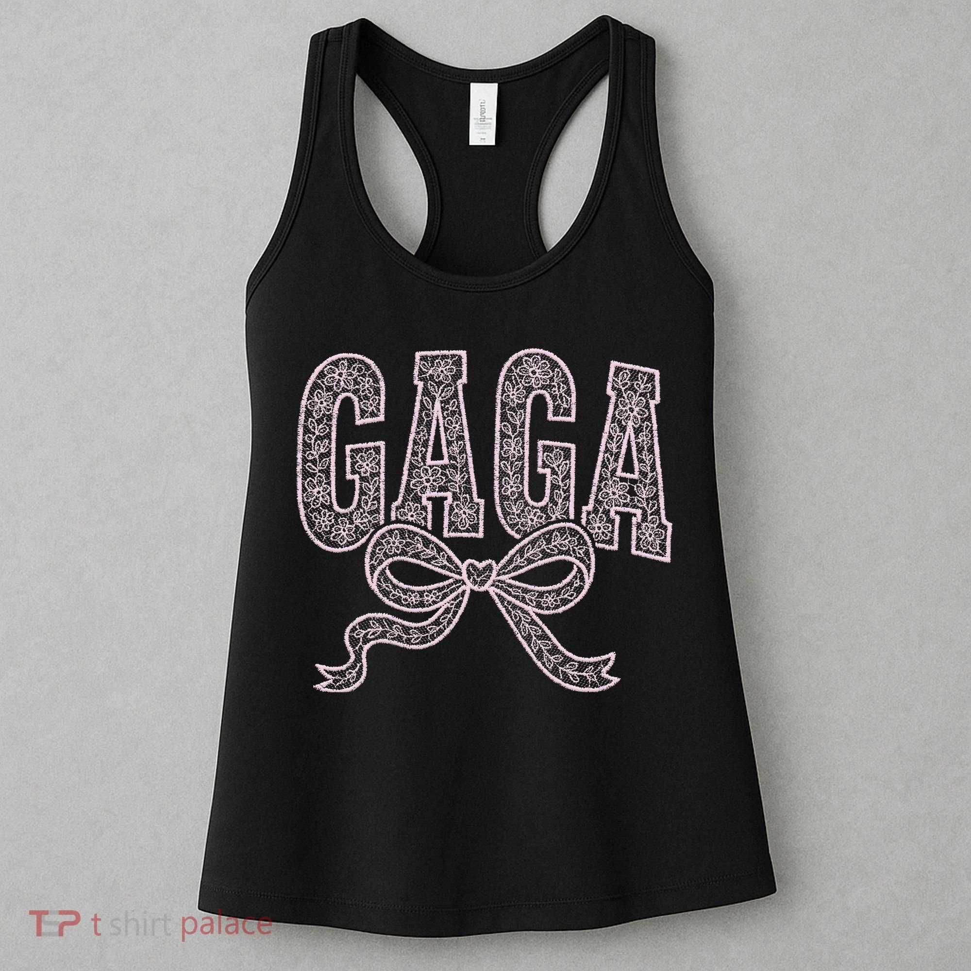 Grandma Blessed Nana Gigi Lace Coquette Mothers Day Gaga Women's Tank Top